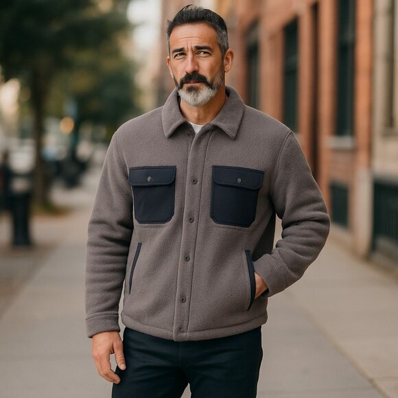 NWT Outerknown Men's Standard Skyline Shirt Jacket Color: Galaxy Shacket - Picture 1 of 7